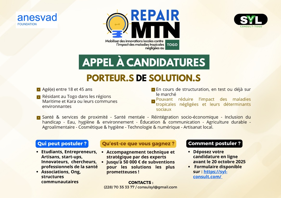 𝗔𝗣𝗣𝗘𝗟 𝗔̀ 𝗖𝗔𝗡𝗗𝗜𝗗𝗔𝗧𝗨𝗥𝗘𝗦 | 𝗣𝗢𝗥𝗧𝗘𝗨𝗥𝗦 𝗗𝗘 𝗦𝗢𝗟𝗨𝗧𝗜𝗢𝗡𝗦 - 𝗥𝗘𝗣𝗔𝗜𝗥 𝗠𝗧𝗡